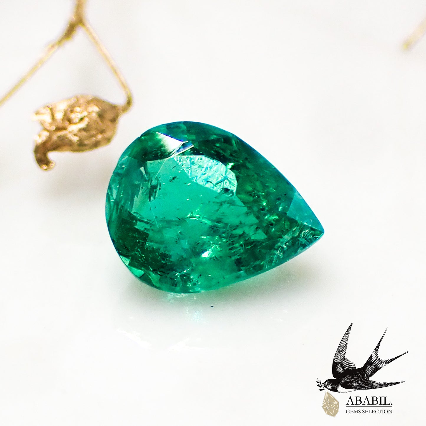 Natural emerald 0.39ct [Zambia] ★High transparency★ 