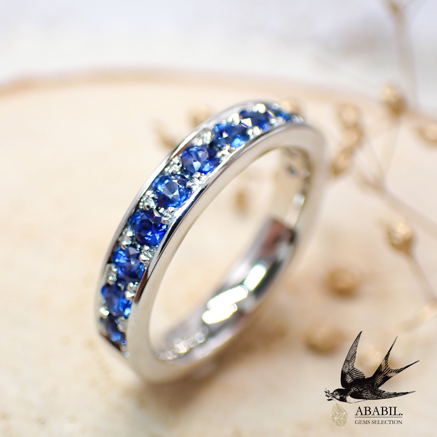 Artwork・Luxury half eternity [Blue sapphire]