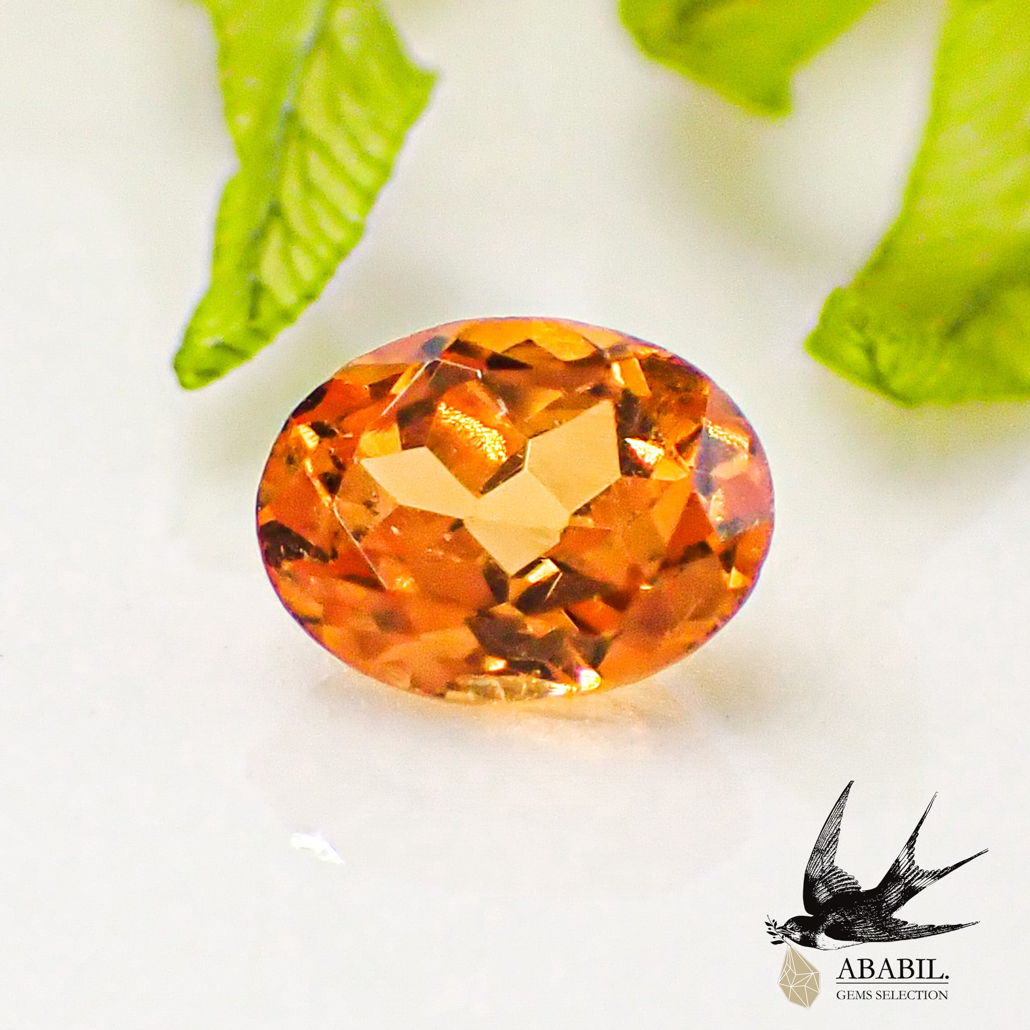 天然スペサルティンガーネット0.23ct【タンザニア】☆オレンジ色に輝き 